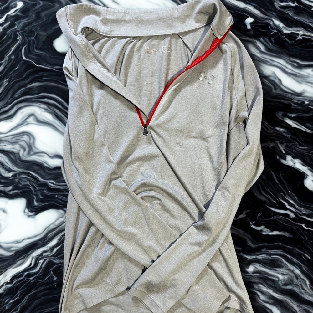 Under Armour Gray and Red Sweatshirt